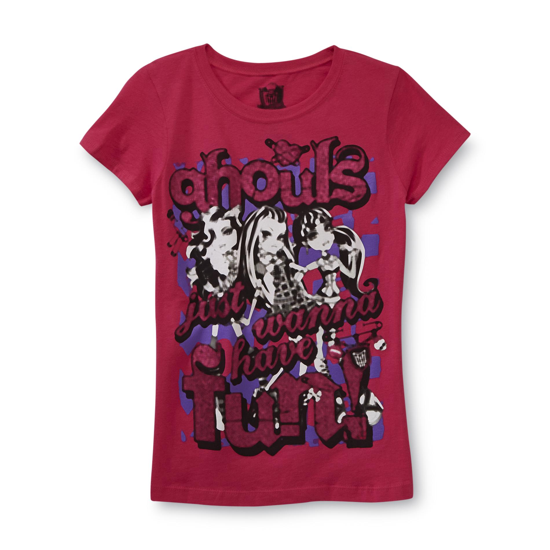Monster High Girl's T-Shirt - Ghouls Just Wanna Have Fun