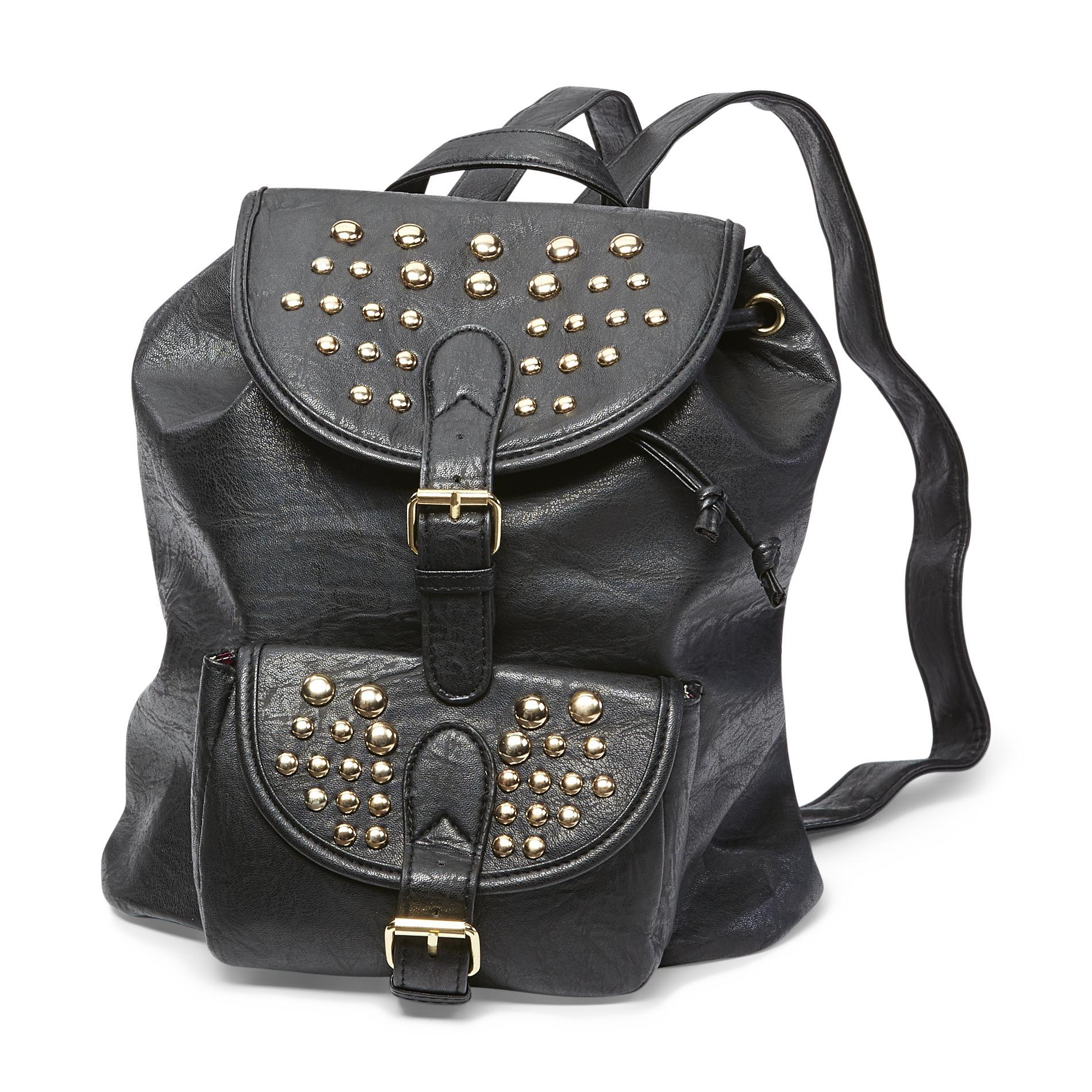 Bongo Junior's Studded Faux Leather Backpack Purse