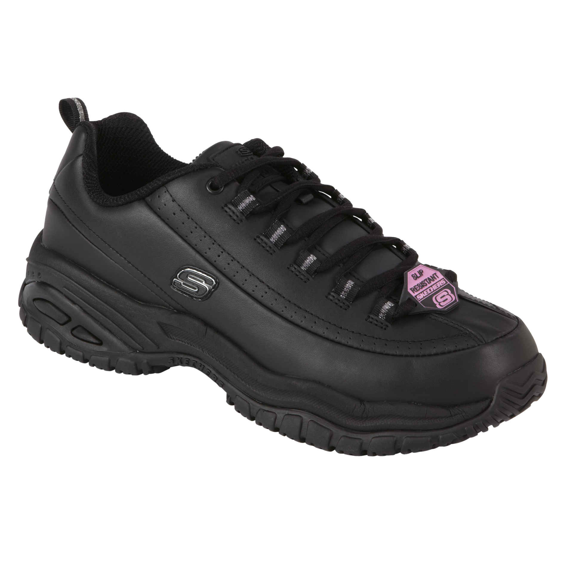 Skechers Women's Black Slip-Resistant Sofie Oxford Shoe