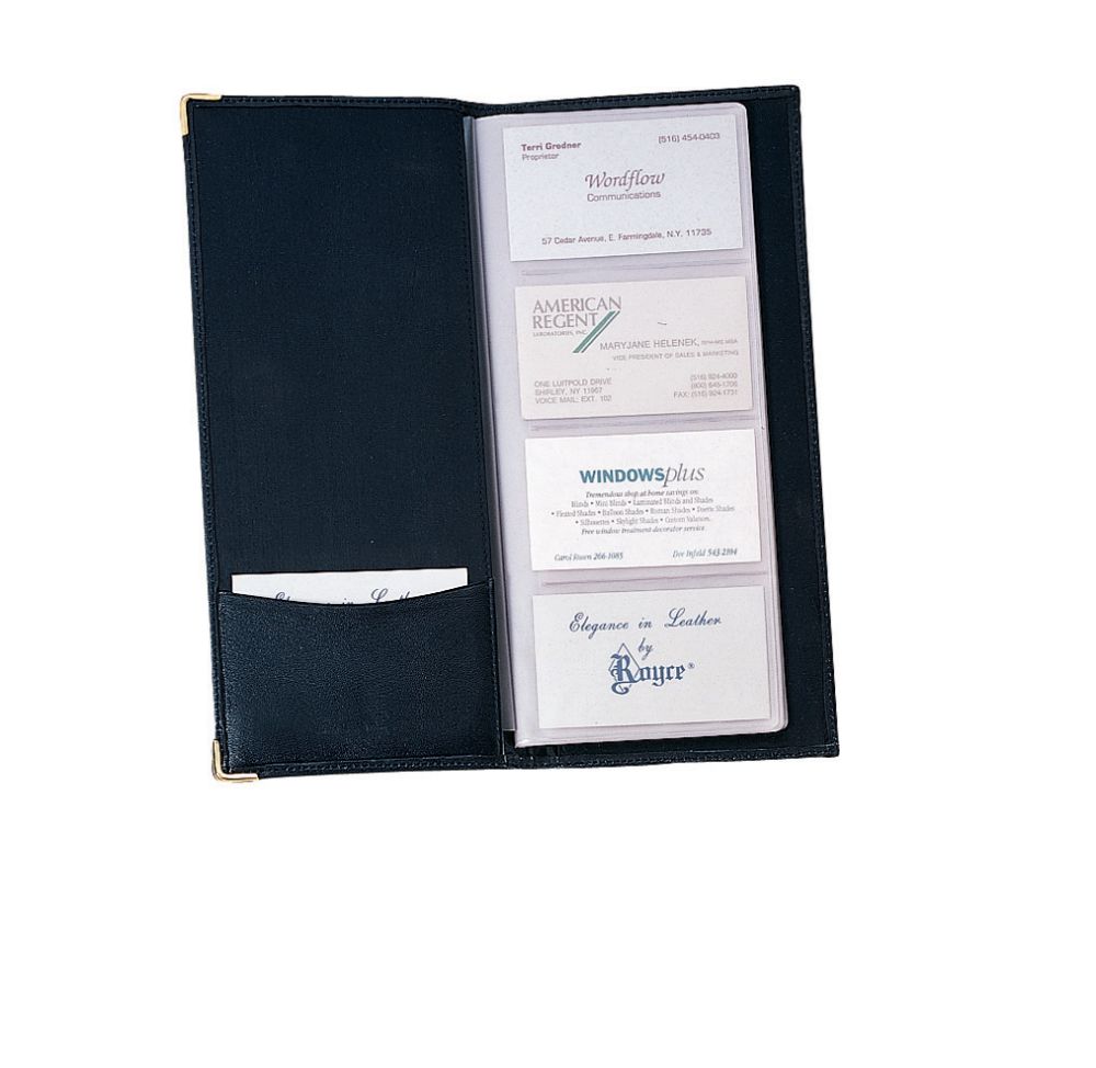 Royce Leather Business Card File