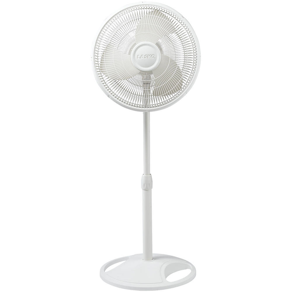 Lasko Products 2520 16 In. Oscillating Stand Fan - White