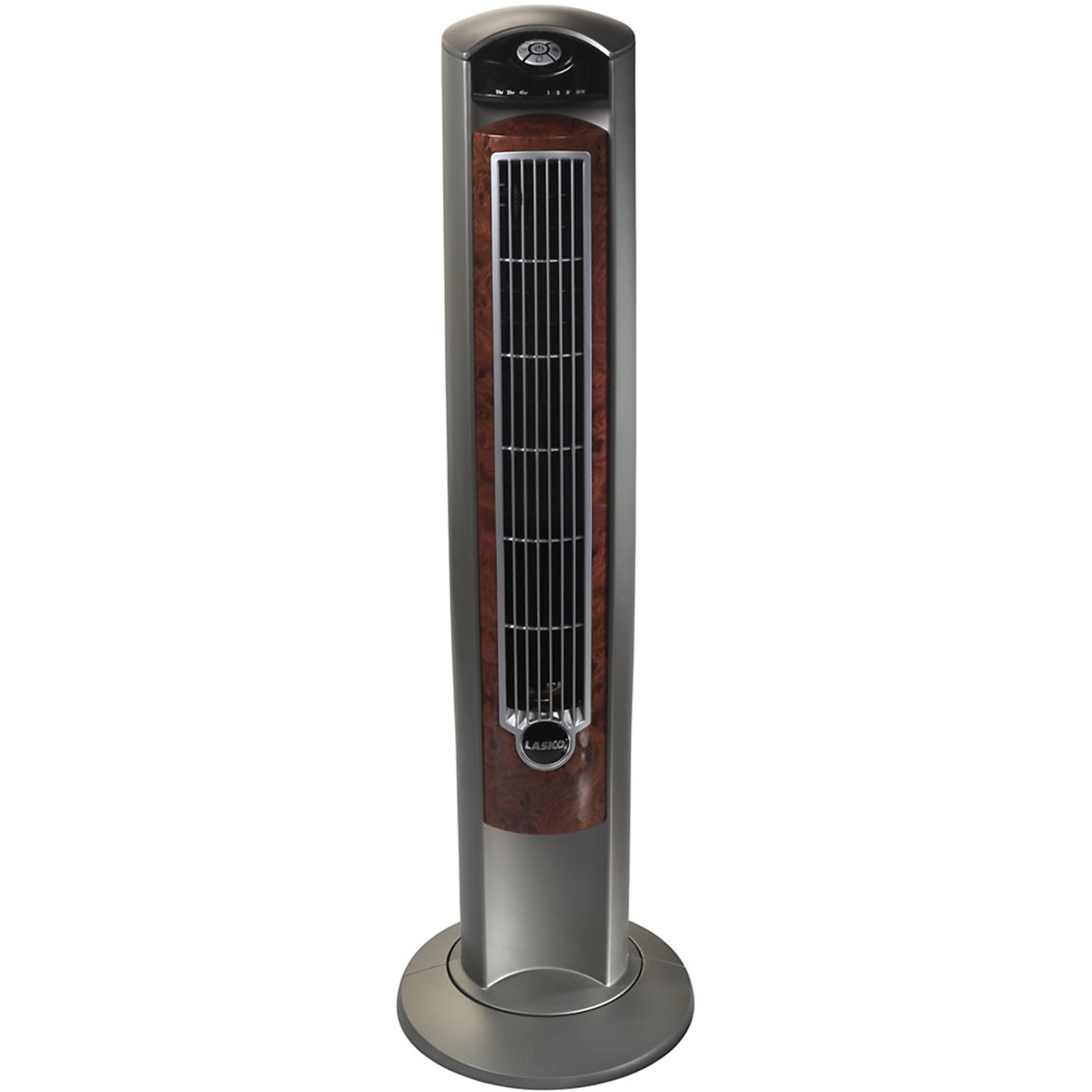 Lasko Products 2554 42 In. Wind Curve Tower Fan with Fresh Air Ionizer - Woodgrain Accents