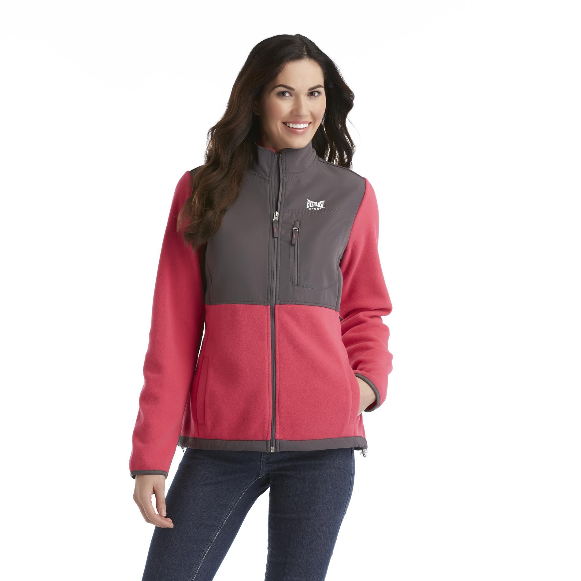 Everlast&reg; Sport Women's Paneled Fleece Jacket - Colorblock