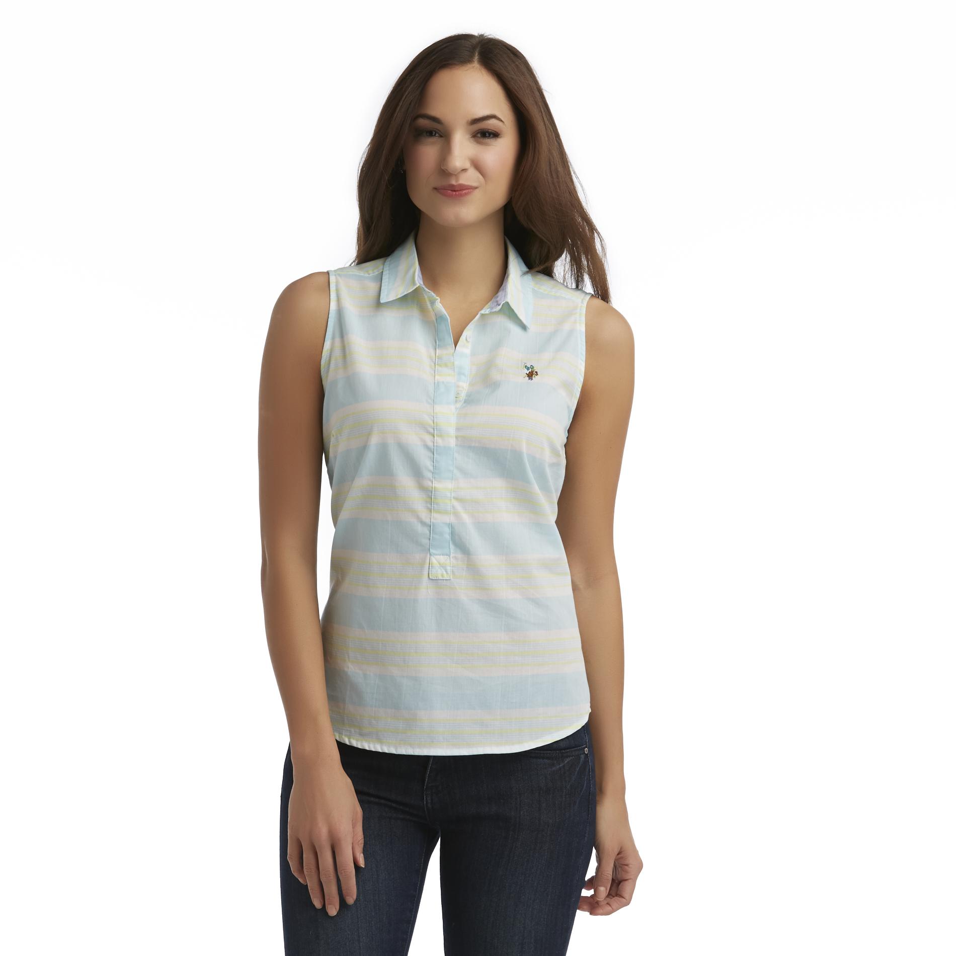 U.S. Polo Assn. Women's Sleeveless Shirt - Striped