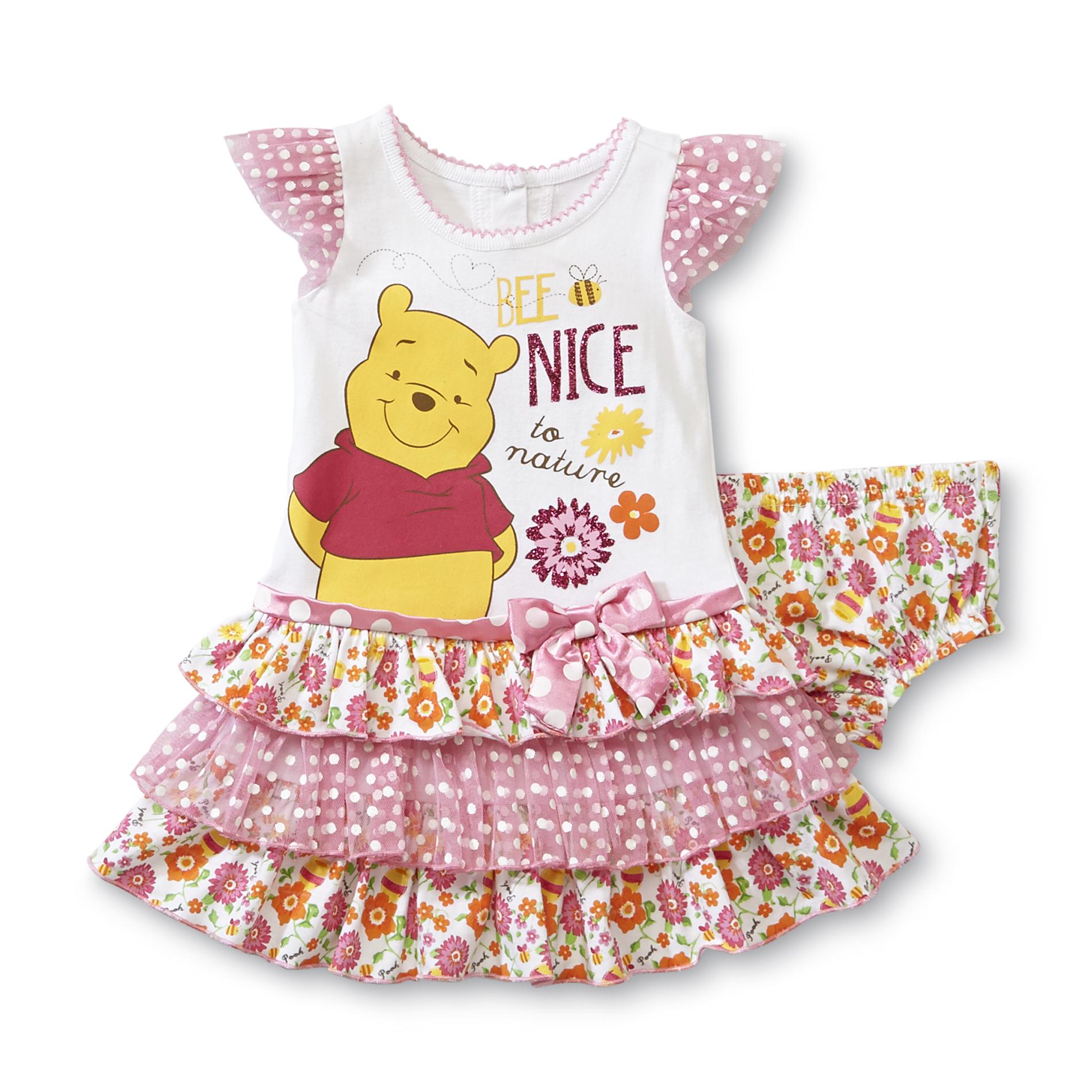 Disney Winnie the Pooh Newborn Girl's Dress