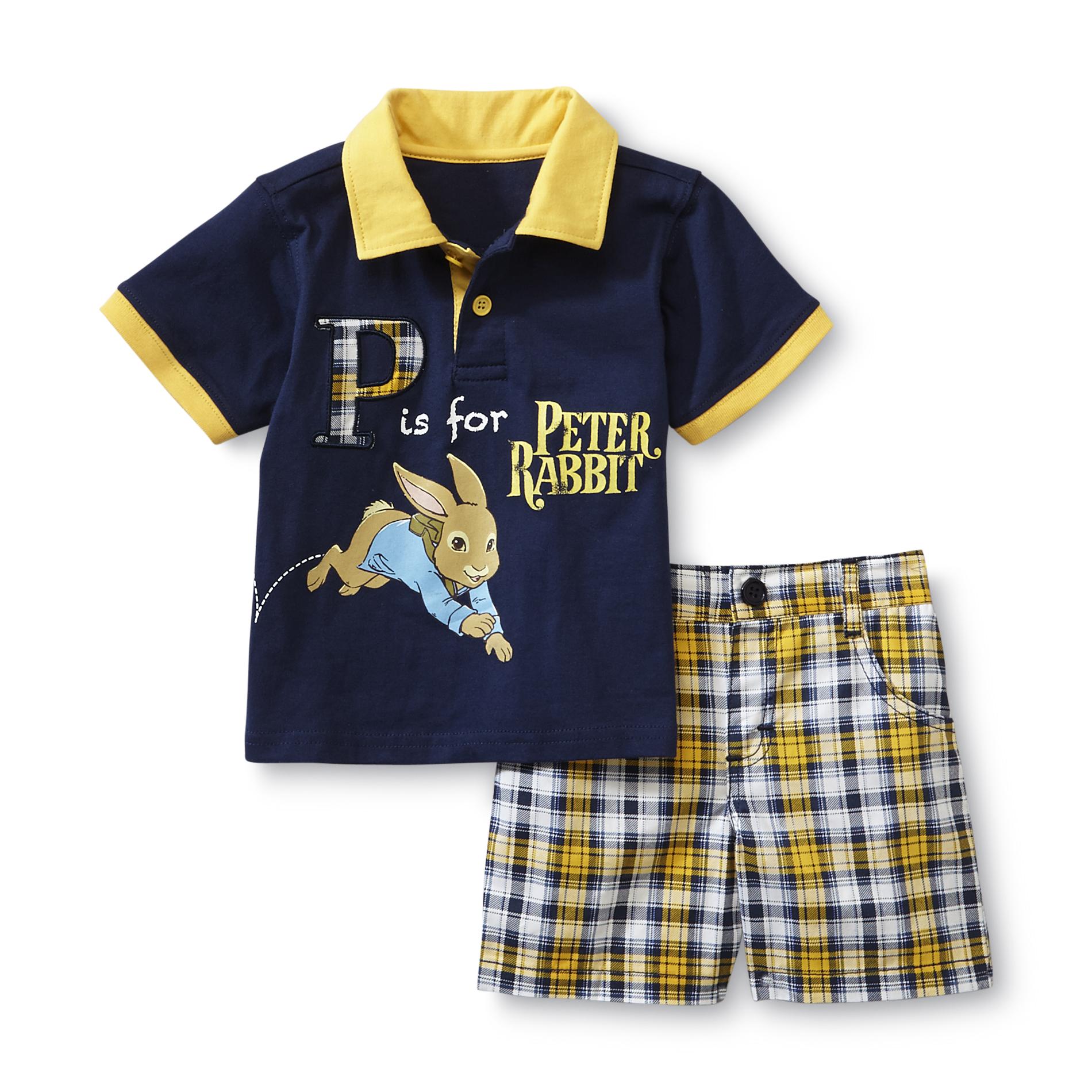 Nickelodeon Peter Rabbit Newborn Boy's Polo Shirt & Shorts