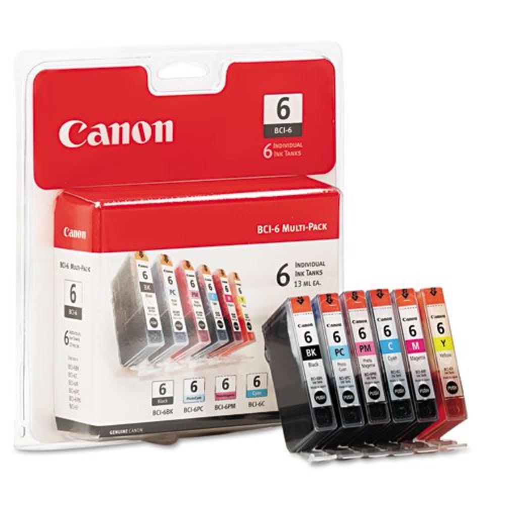 Canon CNM4705A018 4705A018 BCI-6 Black/Color Inkjet Cartridge 6/pk