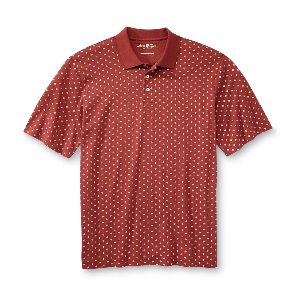 David Taylor Collection Men's Polo Shirt - Diamond Pattern