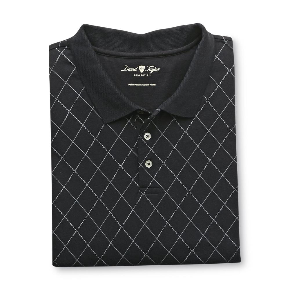 David Taylor Collection Men's Polo Shirt - Argyle Pattern