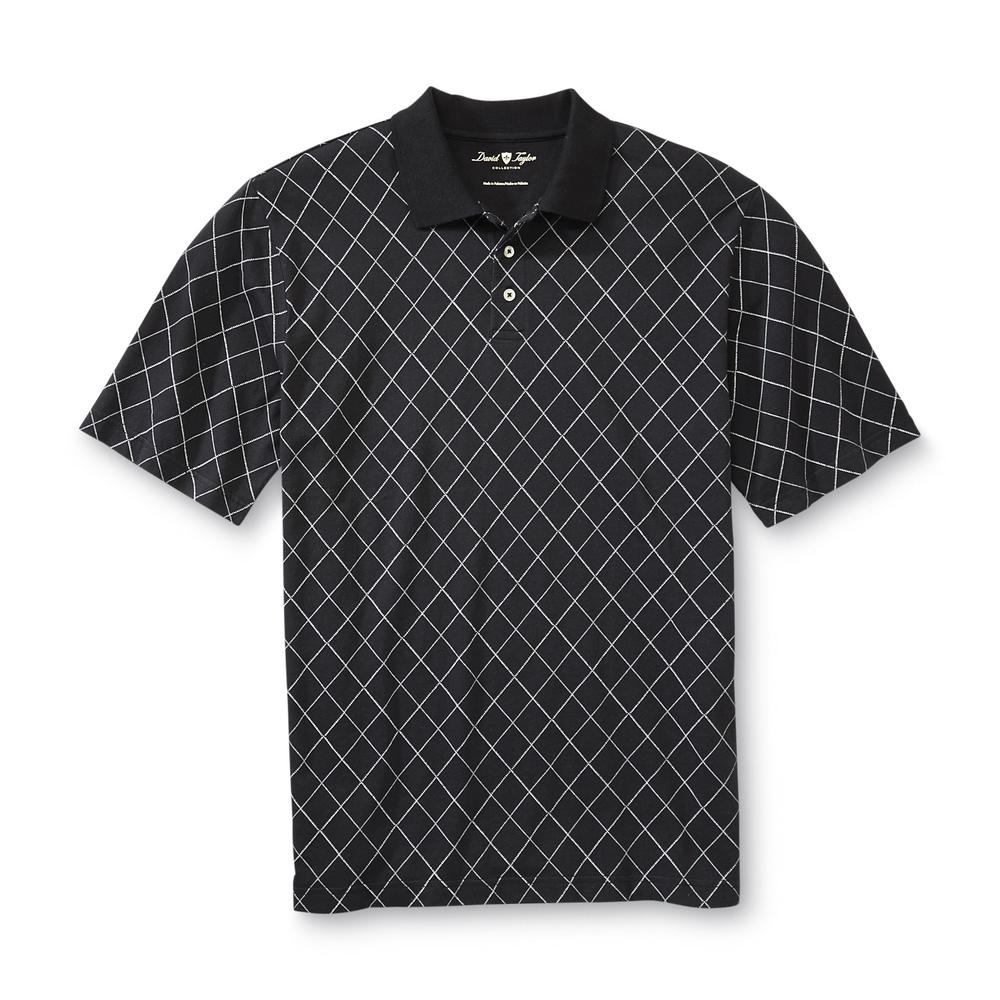 David Taylor Collection Men's Polo Shirt - Argyle Pattern