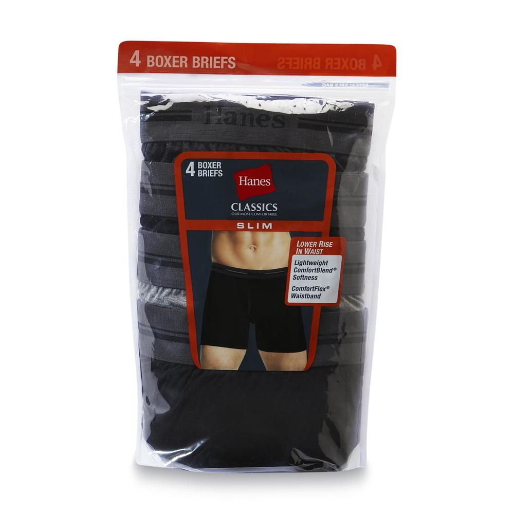 Hanes 4 Pack Men's Boxer Briefs - Regular Leg