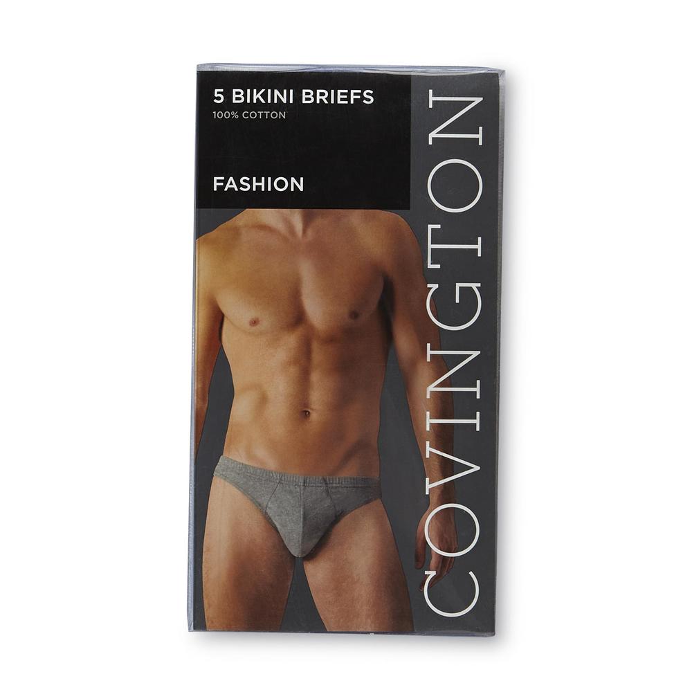 Covington Men&#8217;s Briefs 5 Pk Bikini Fashion Cotton