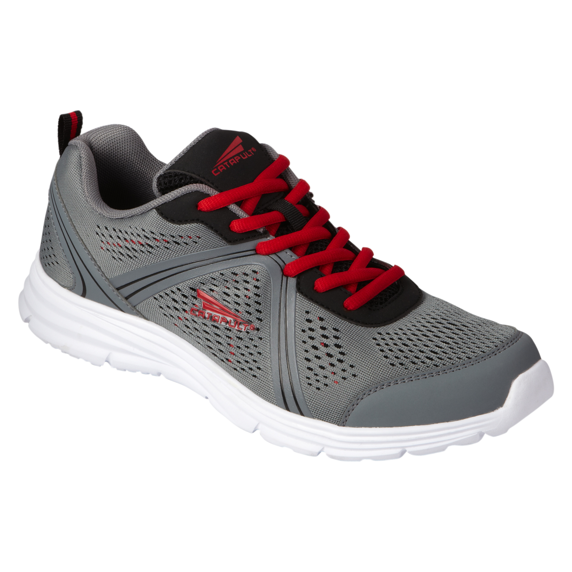 CATAPULT Mens Penn Running Athletic Shoe - Grey/Red