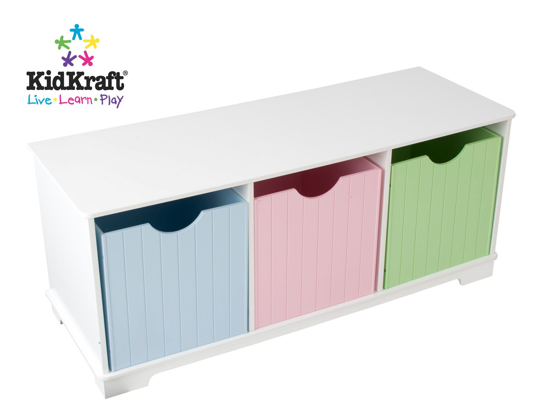 KidKraft Nantucket Storage Bench - Pastel