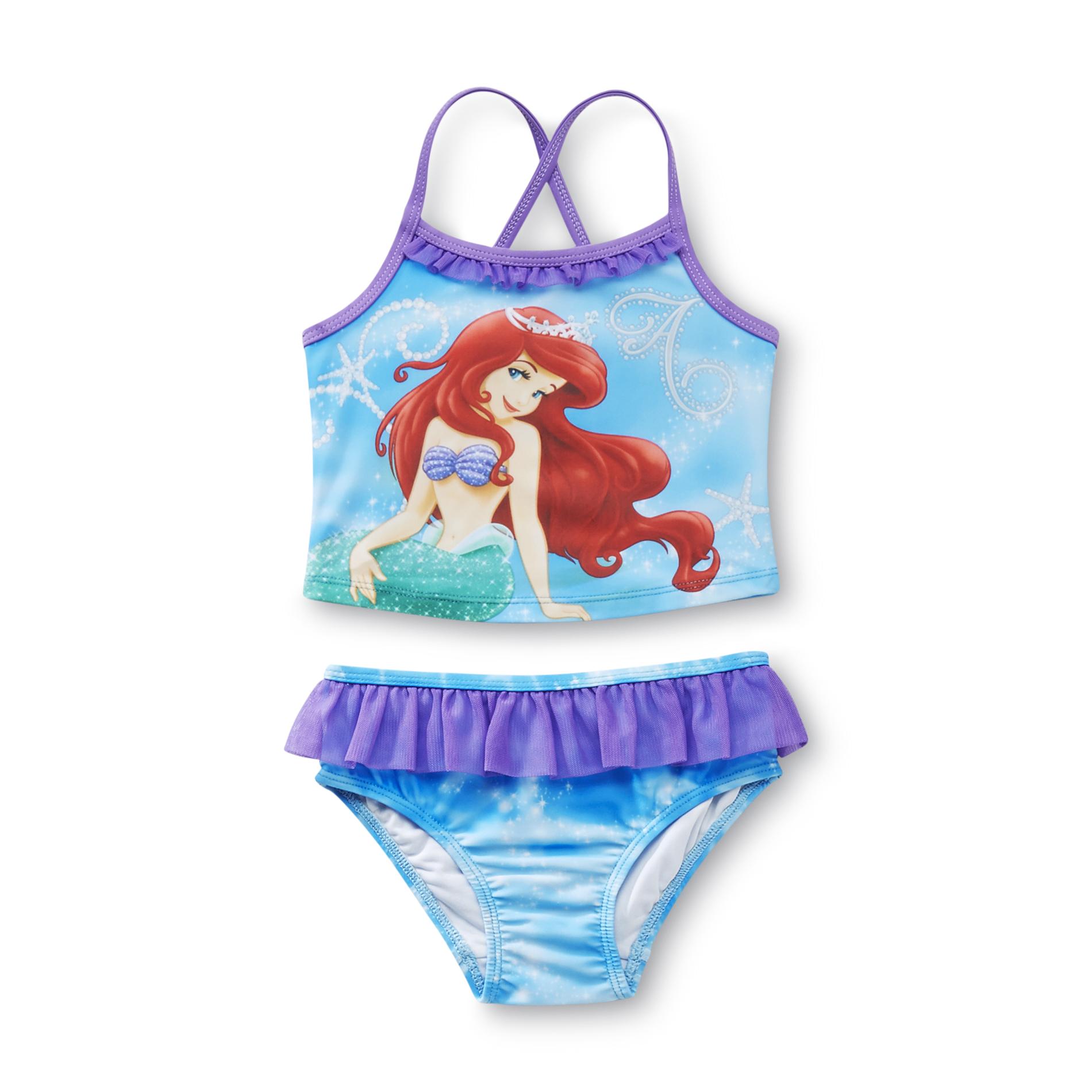 Disney Infant & Toddler Girl's Tankini Swim Top & Bottoms - Ariel