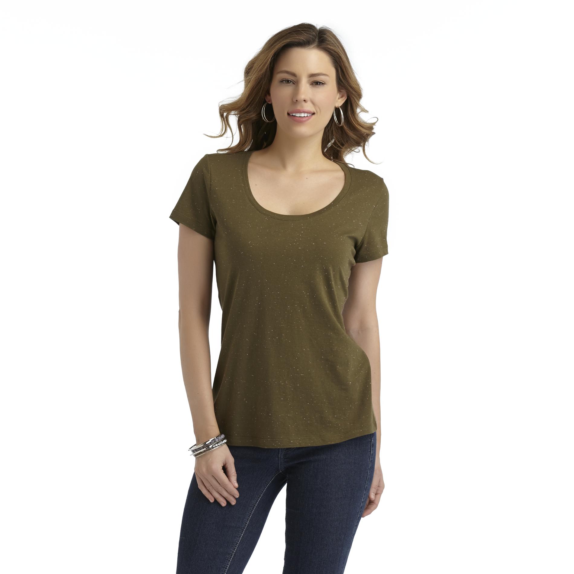 Route 66 Women's Scoop Neck T-Shirt - Speckled