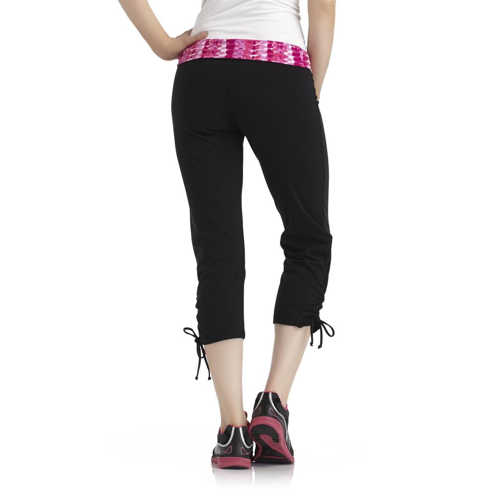 Athletech Women's Capri Yoga Pants - Abstract Print