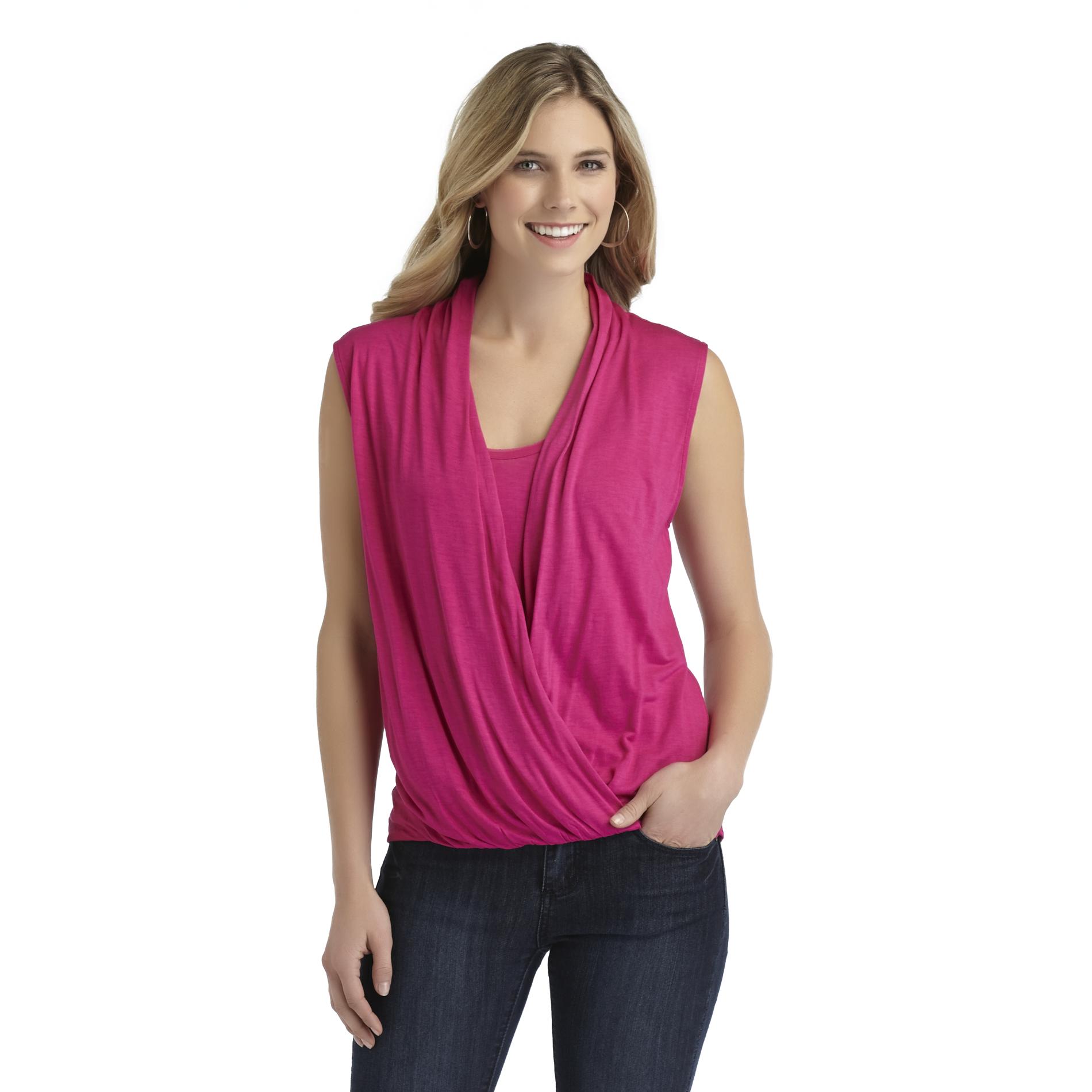 Attention Women's Layered Wrap Top