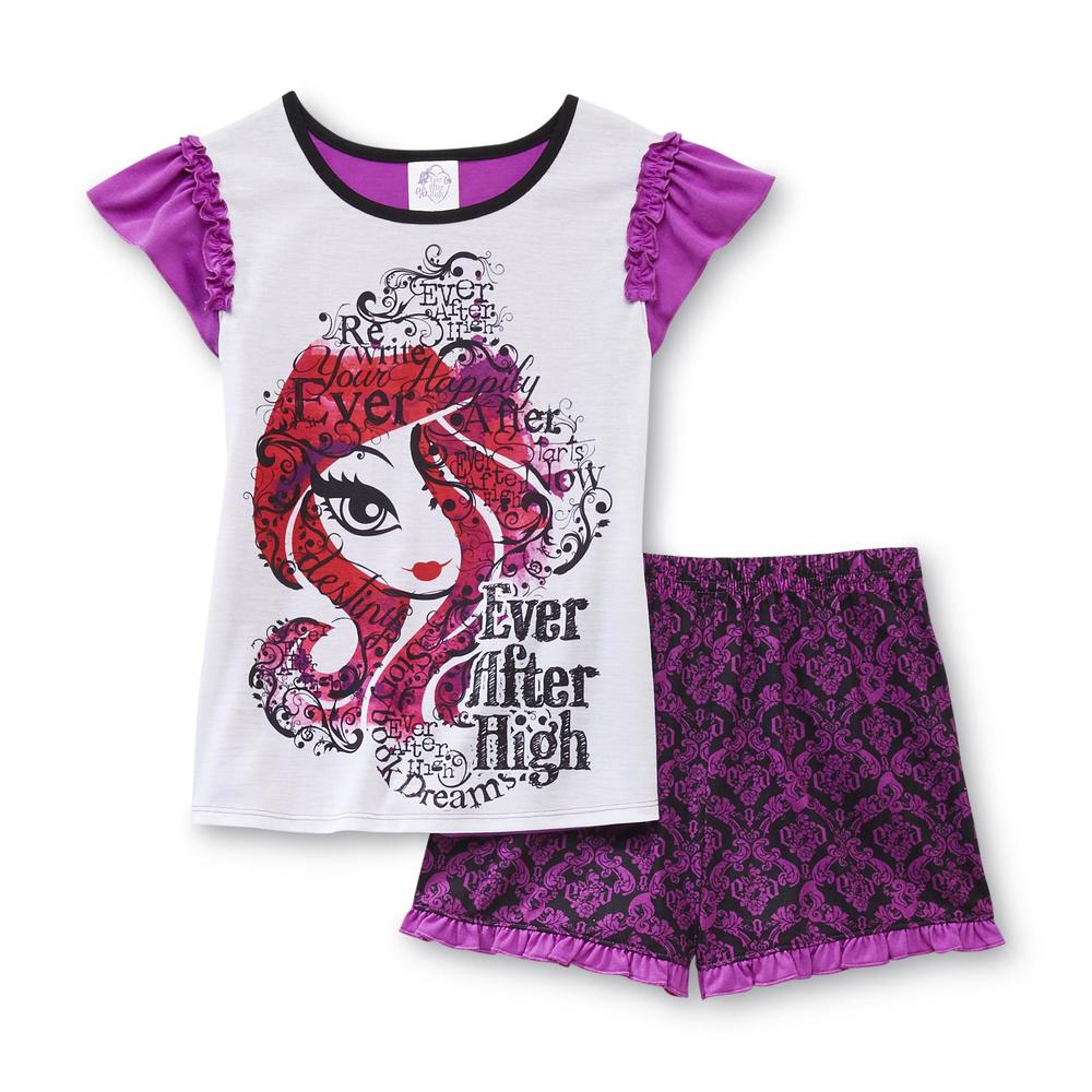 Ever After High Girl's Pajama Top & Shorts