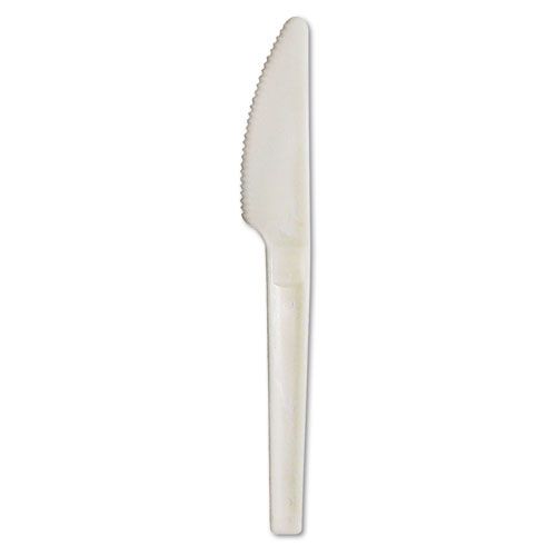 Eco-Products ECOEPS001 Vegetable Plant Starch Knife, 1,000/Carton, Cream
