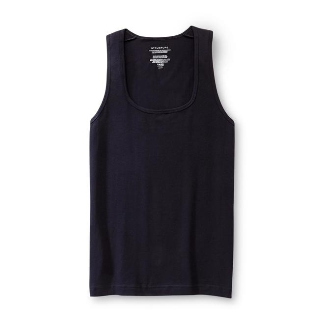 Structure Men’s Tank Top ‘Stretch Comfort’ 2 Pk Black