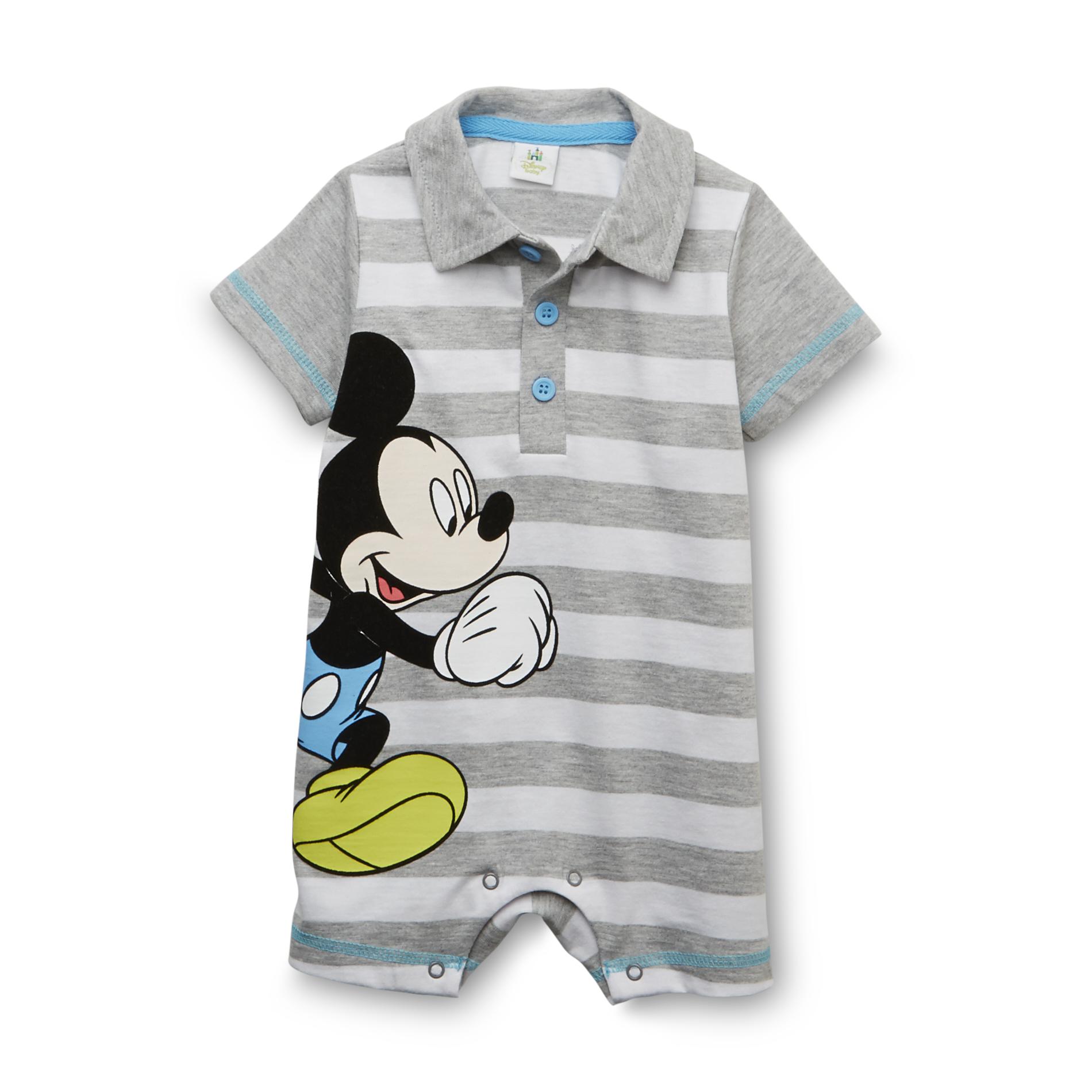 Disney Newborn Boy's Short-Sleeve Bodysuit - Mickey Mouse
