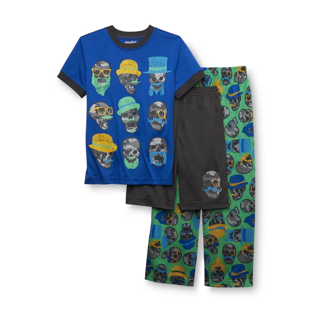 Joe Boxer Boy's Pajama Shirt  Pants & Shorts - Skulls