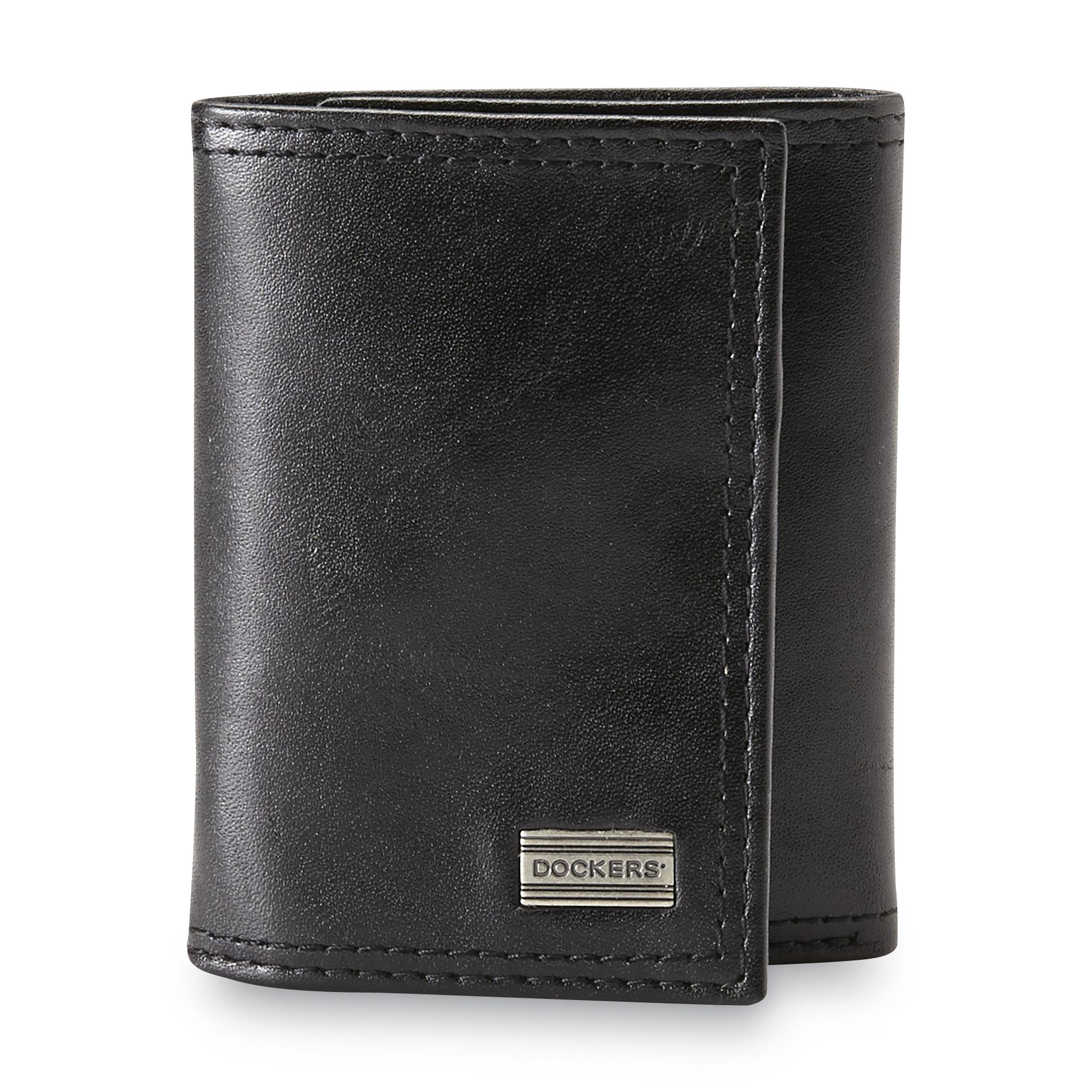 Dockers Men's Extra Capacity Leather Trifold Wallet