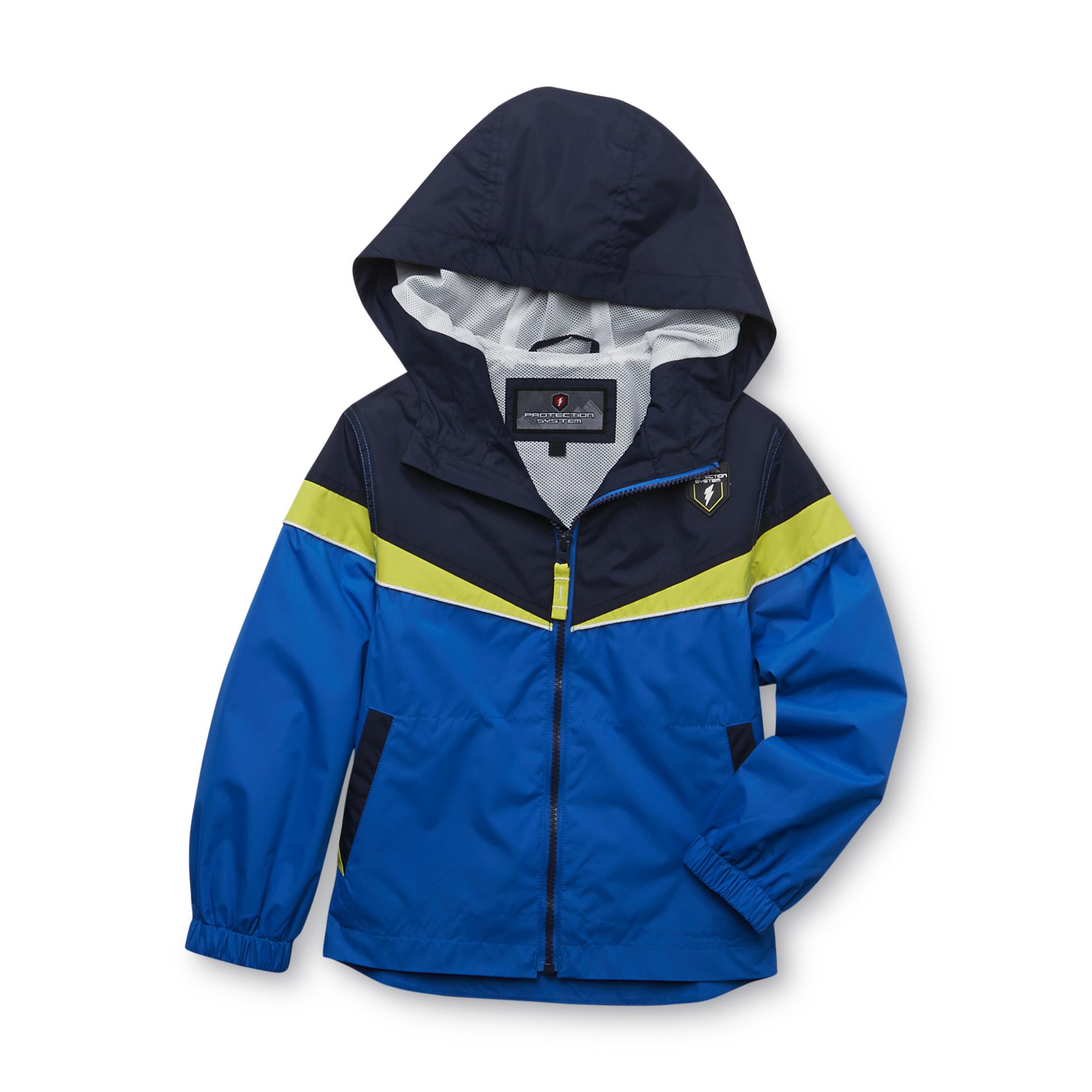 Protection System Boy's Hooded Jacket - Colorblock