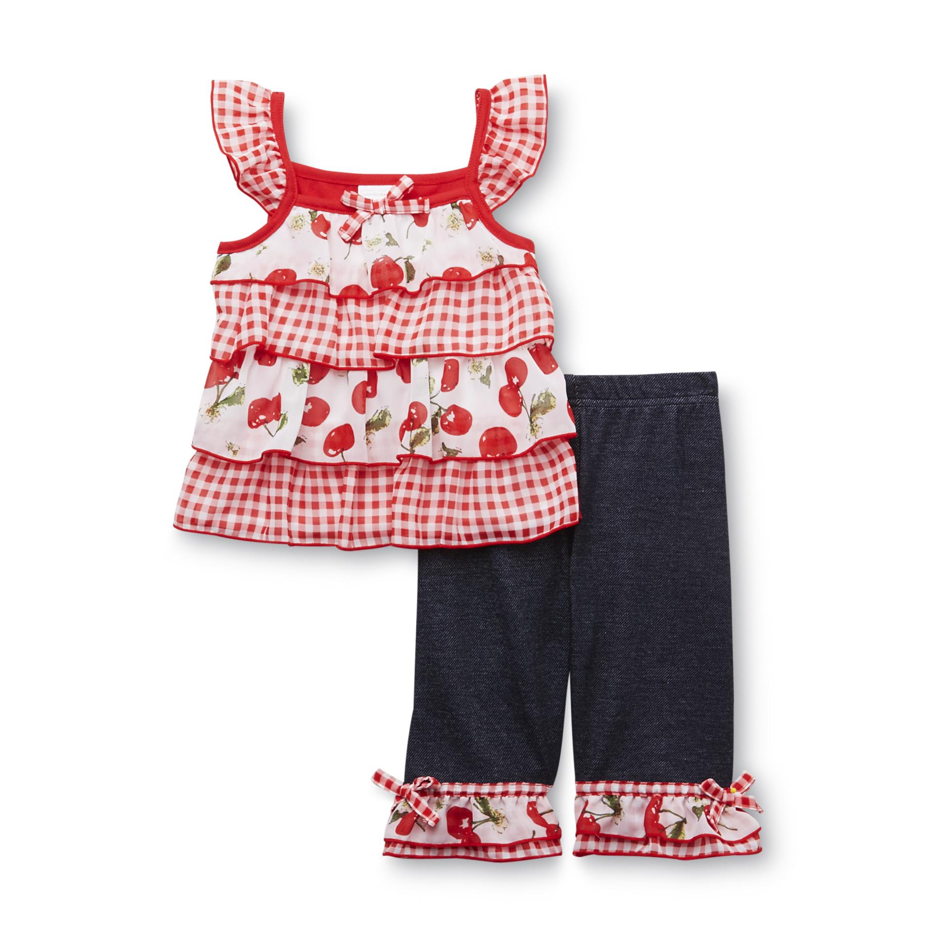 WonderKids Infant & Toddler Girl's Ruffled Top & Jeans
