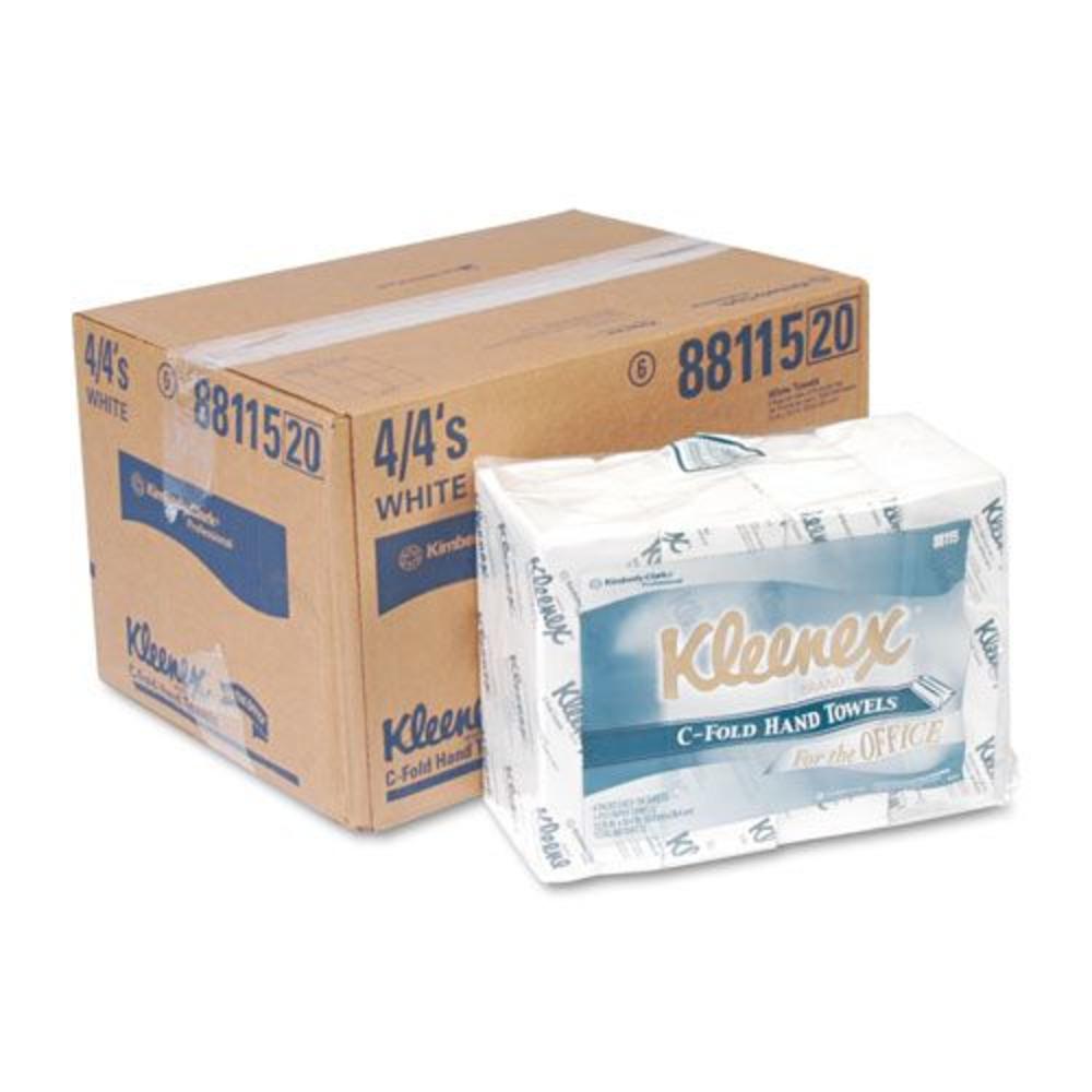 Kimberly-Clark KCC88115 SCOTT C-Fold Paper Towels, White, 150/Pk, 16/Ctn