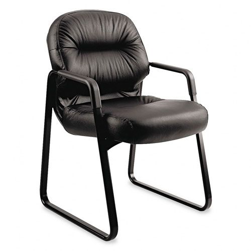 HON 2090 Pillow-Soft Series Leather Guest Arm Chair