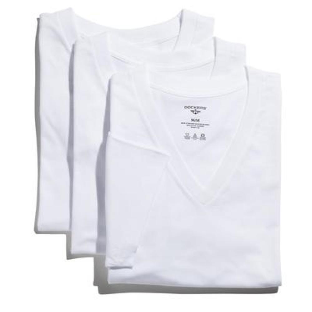 Dockers Men's 3-Pack V-Neck T-Shirts