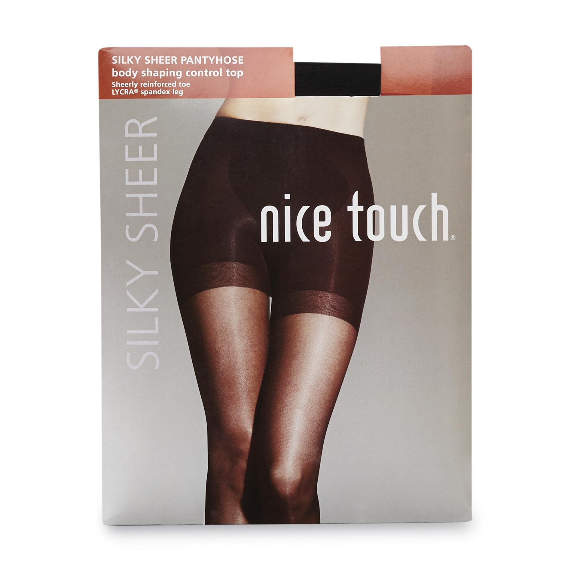 Nice Touch Women&#8217;s Hosiery Silky Sheer Body Shaper Pantyhose