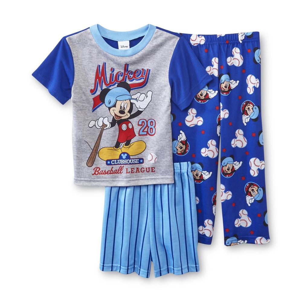 Disney Mickey Mouse Toddler Boy's Pajama Shirt  Pants & Shorts