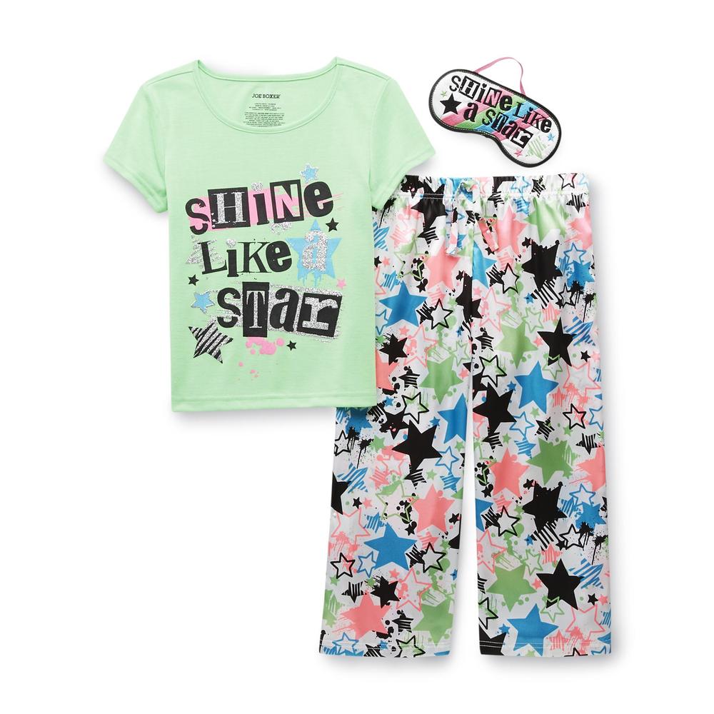 Joe Boxer Girl's 3-Piece Pajama Set - Shine Like A Star