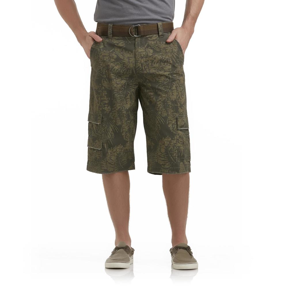 Roebuck & Co. Men's Cargo Shorts & Belt - Tropical Camo