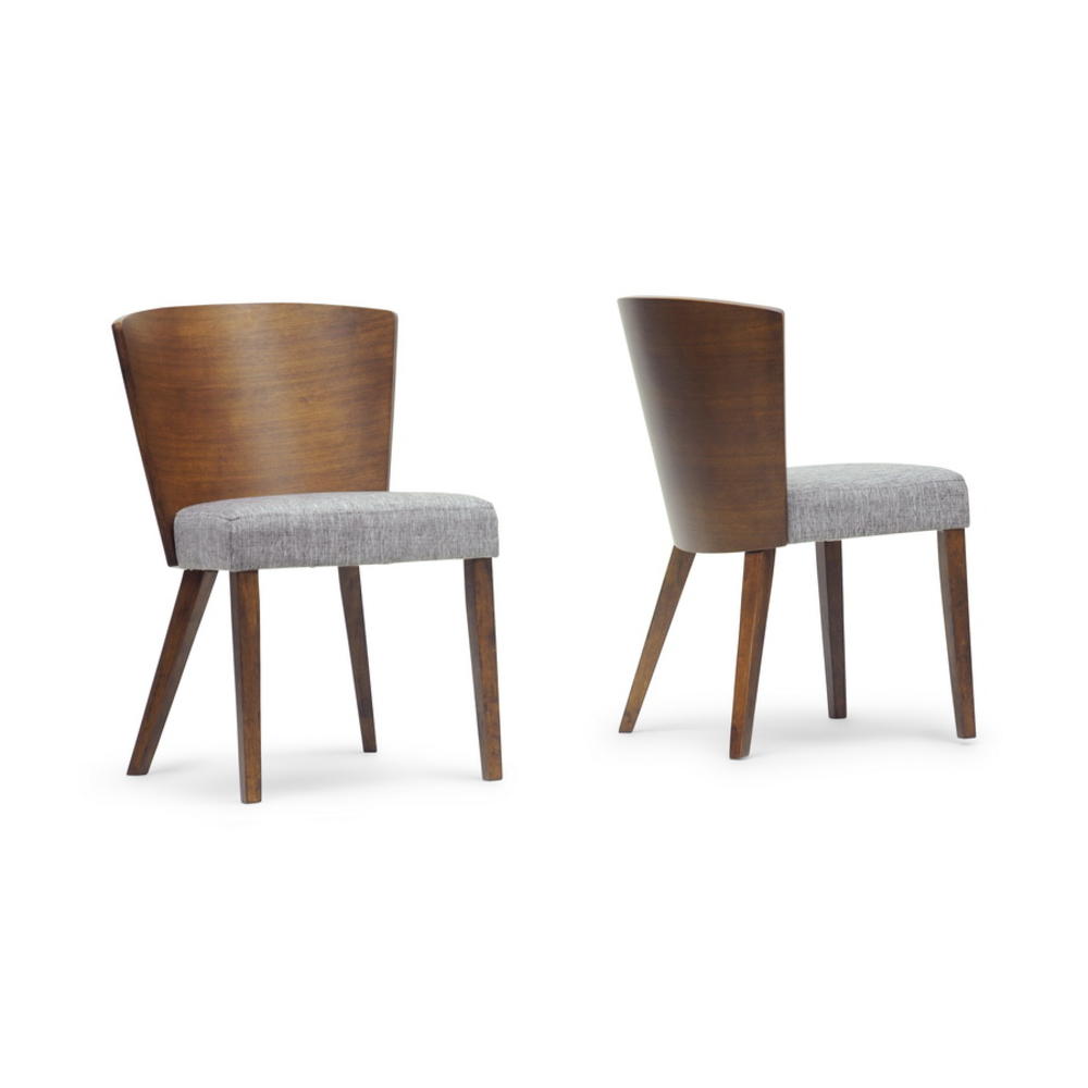 Baxton Studio Sparrow Brown Wood Modern Dining Chair