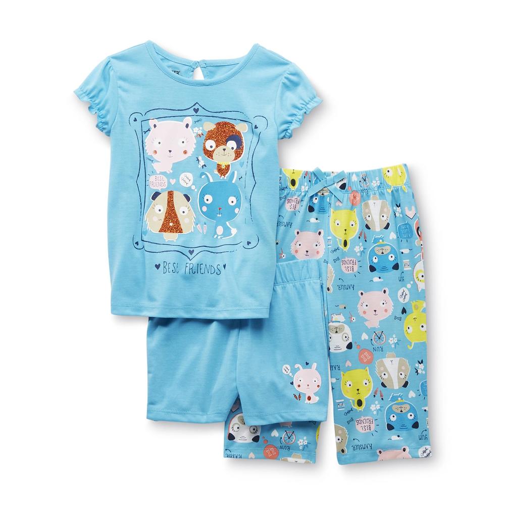 Joe Boxer Infant & Toddler Girl's 3-Piece Pajamas - Best Friends