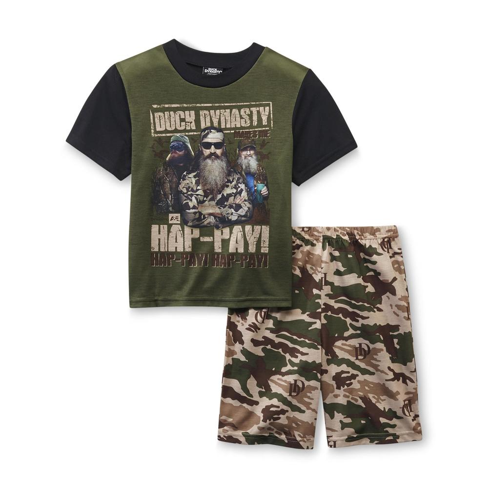 Duck Dynasty Boy's Shirt & Shorts Pajama Set
