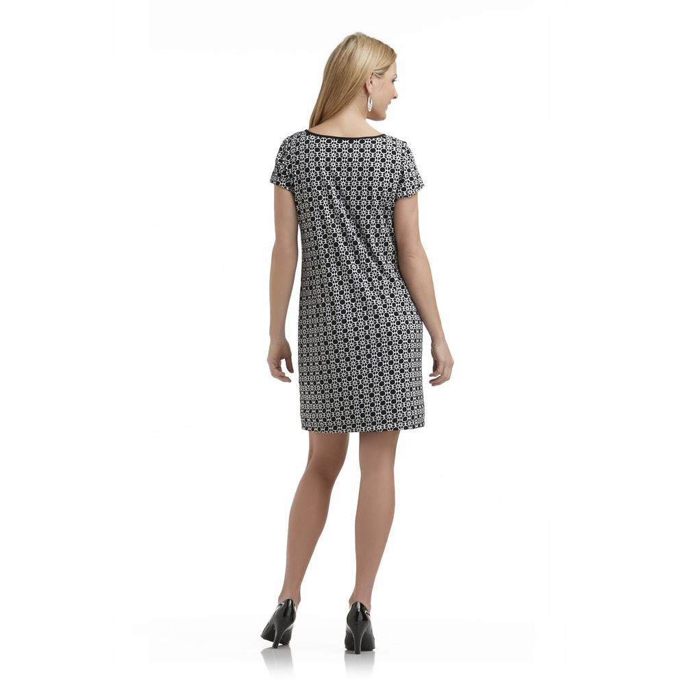 Jaclyn Smith Women's Geometric Dress - Reversible