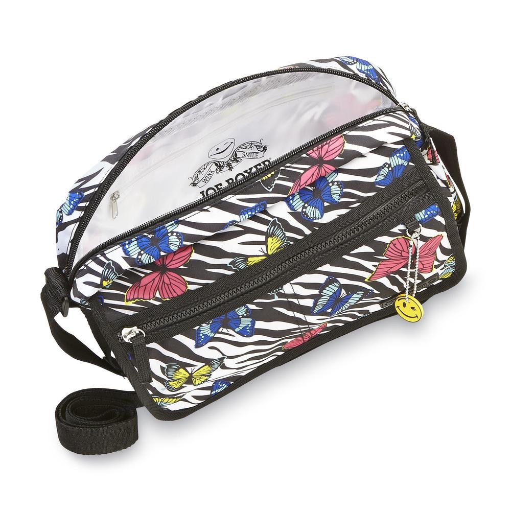 Joe Boxer Junior's Capri Cloth Camera Bag - Zebra/Butterflies