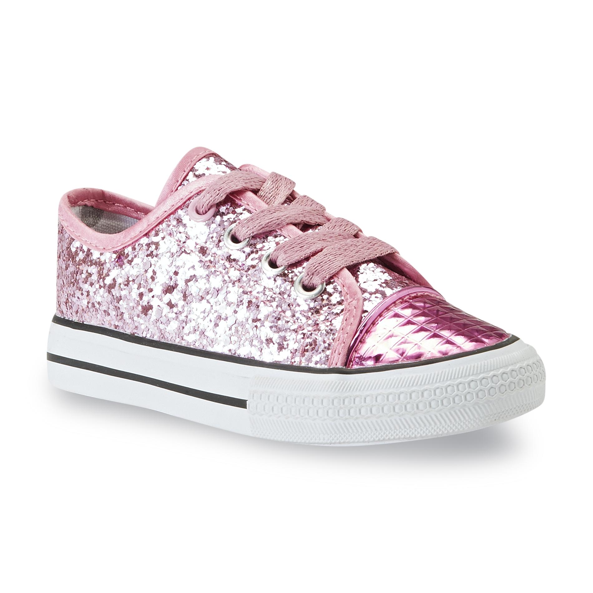 Bongo Toddler Girl's Doris Glittered Pink Sneaker