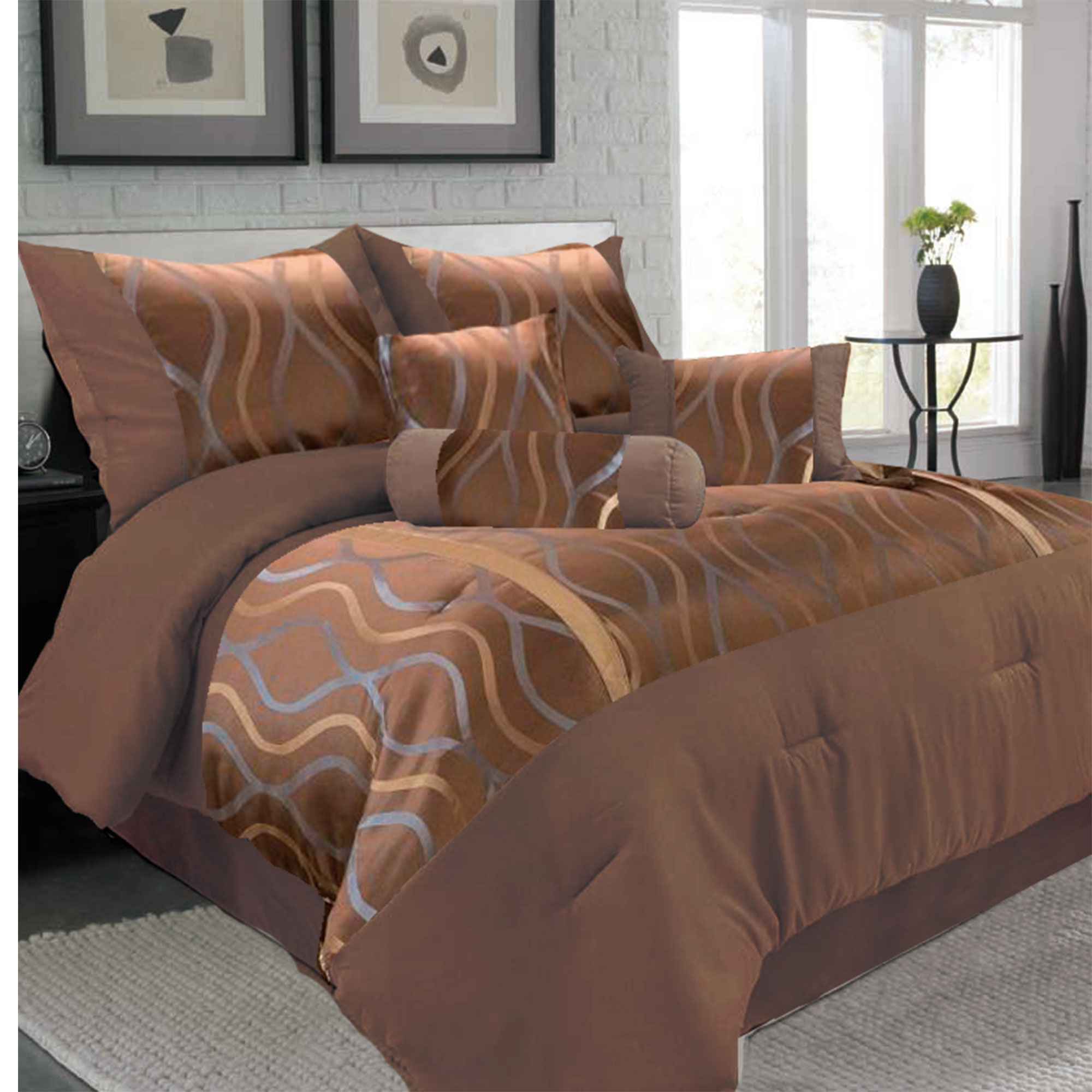 Lavish Home Galina 7 Piece Comforter Set