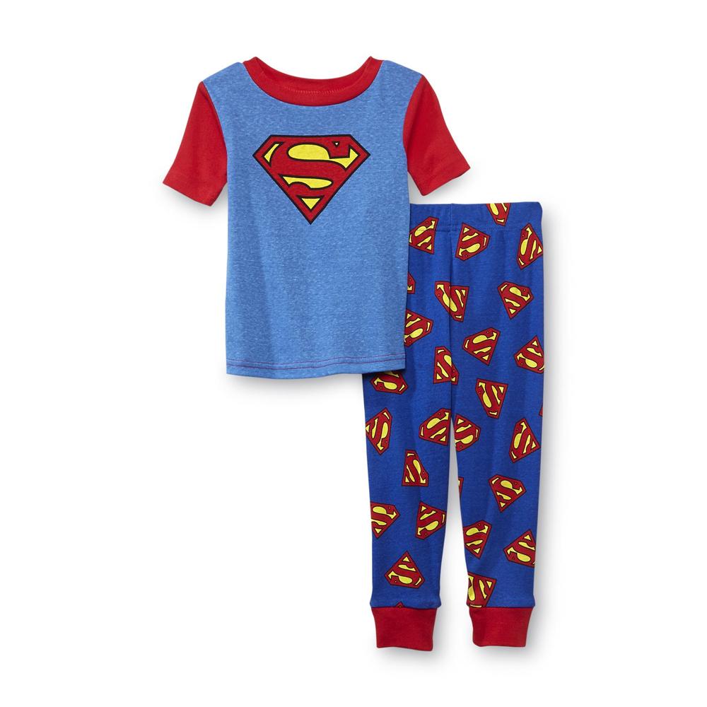 DC Comics Toddler Boy's 2-Pairs Pajamas - Batman & Superman