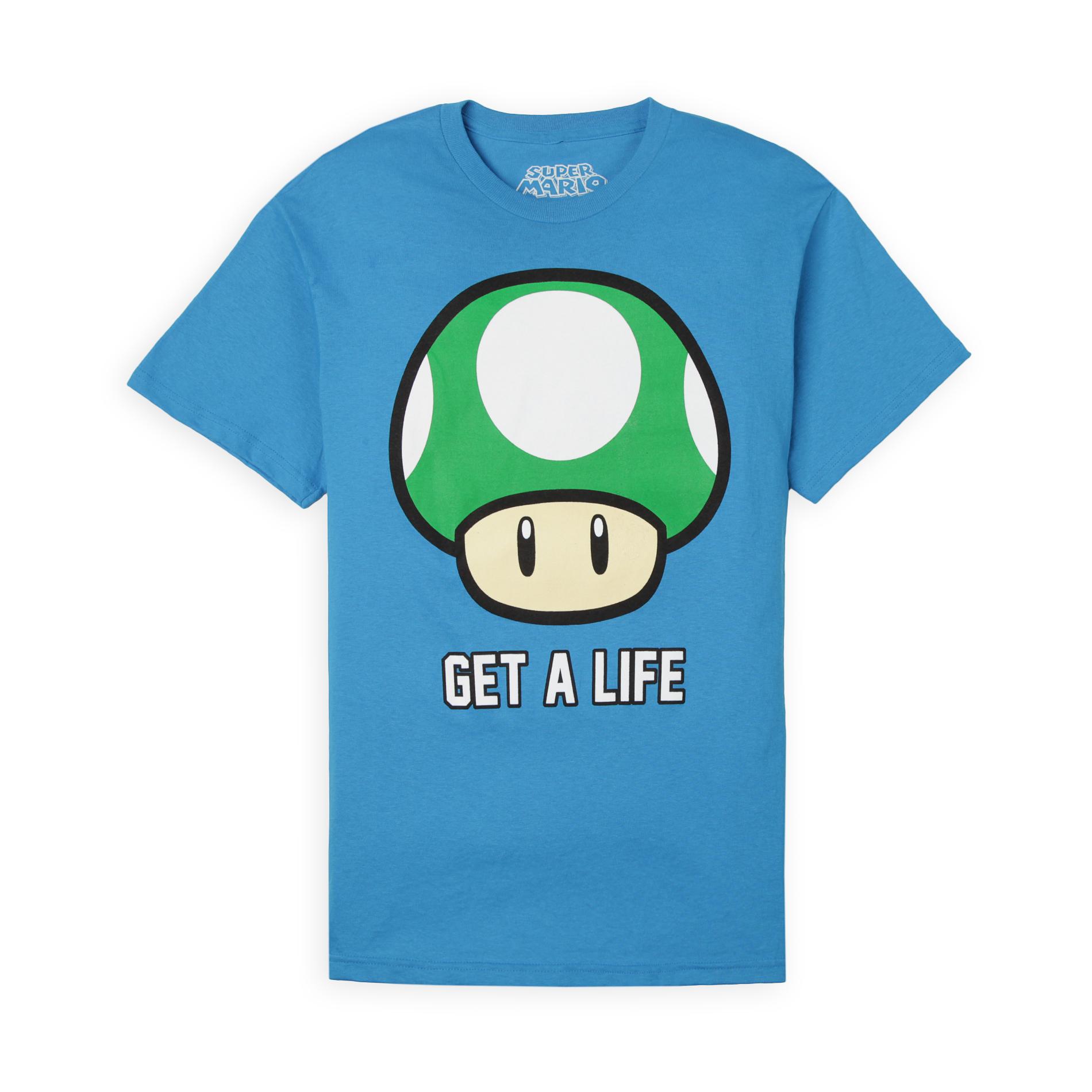 Super Mario Bros. Young Men's Graphic T-Shirt - Get A Life
