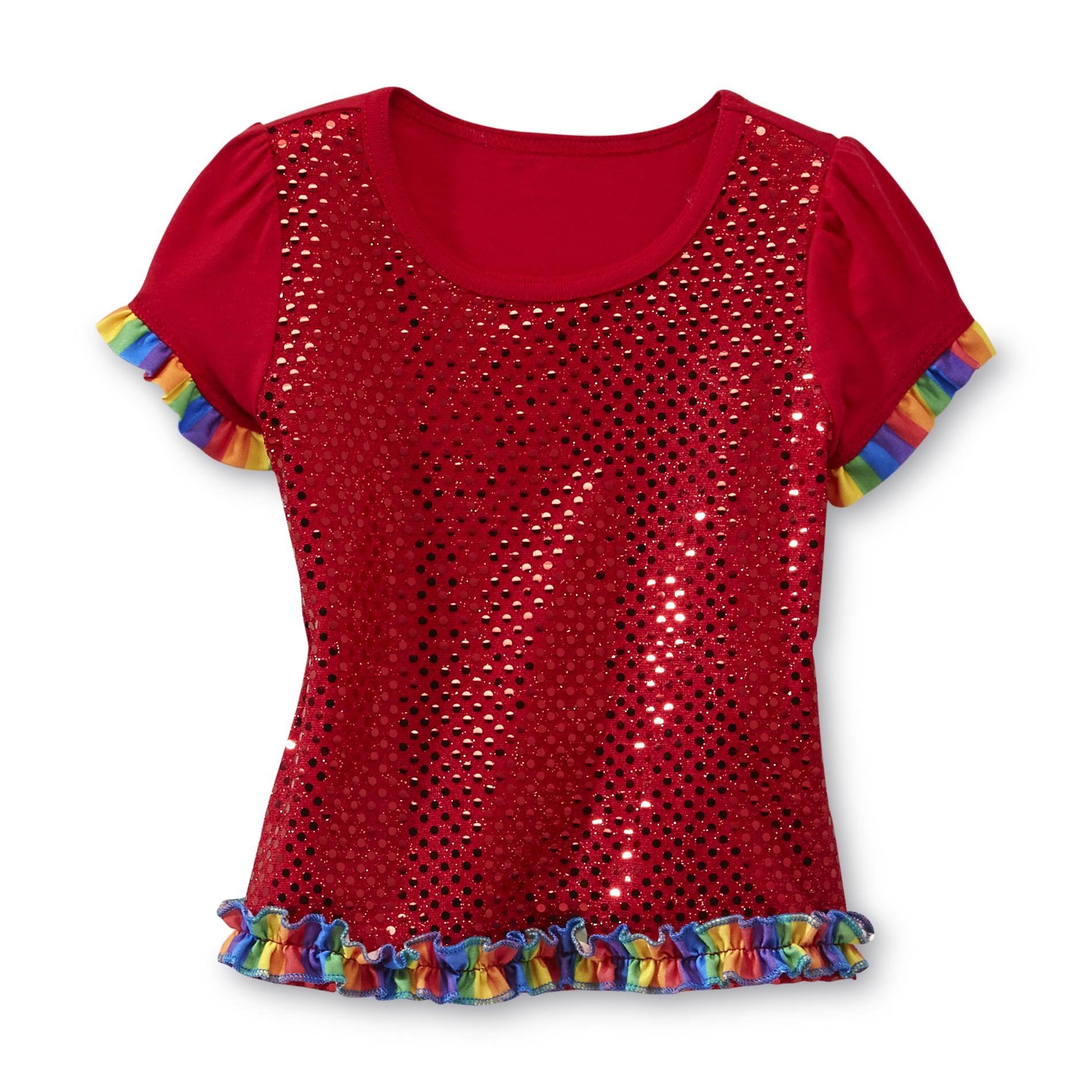 Piper Infant & Toddler Girl's Short-Sleeve Sequin Top - Rainbow