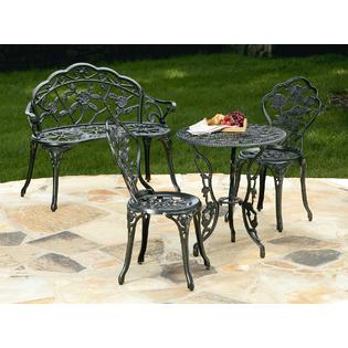 Essential Garden Cast Iron/Aluminum Bistro- Satin Black ... (315 x 315 Pixel)