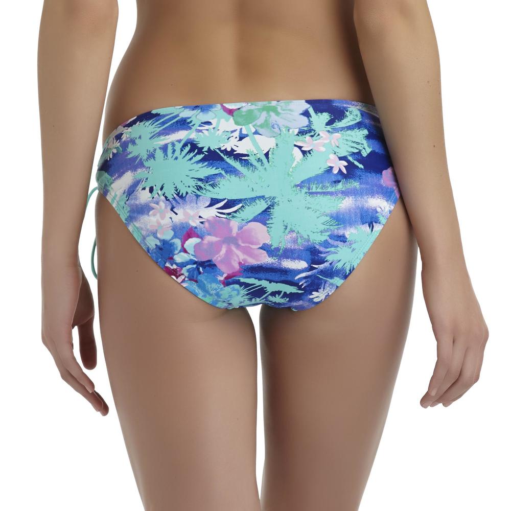 Joe Boxer Junior's Hip Tie Bikini Bottoms - Tropical Floral