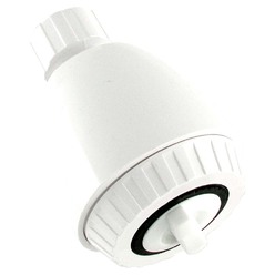 LDR Industries 180483810 520 1300W Adjustment 2 Function Shower Head, White